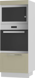 Backofenschrank Quantum Q-D5AA/60/154 Vollauszug 60cm Korpus- & Frontfarbe wählbar,vanille matt,weiß