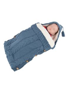 Baby Schlafsack Wickeldecke Neugeborenes Baby Junge Mädchen Kleinkind Fotografie Requisiten,Farbe:Dunkelblaues Fleece-Gefüttert