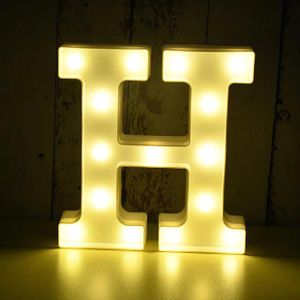 LED Leuchtbuchstabe 3D, 22 cm Buchstabe H