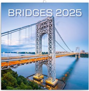 Kalendár na poznámky Bridges 2025, 30 x 30 cm Kalendár na poznámky Bridges 2025, 30 x 30 cm