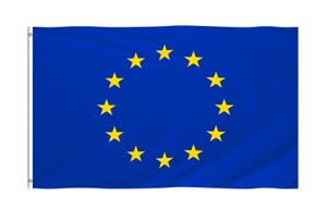 INQUARK 90 x 150 cm EU Flagge mit zwei Metallösen