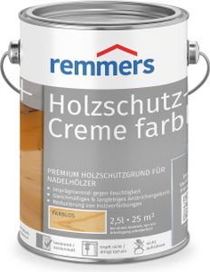 Remmers Holzschutz-Creme farblos farblos 2,5 l, Holz Imprägnierung