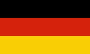 Fahne / Flagge XXL Deutschland 250 x 150 cm mit 2 Ösen Hissflagge