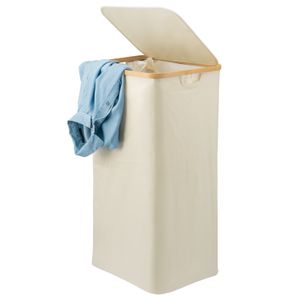 bremermann Wäschesammler mit herausnehmbarem Sack & Deckel, ca. 100 Liter, beige