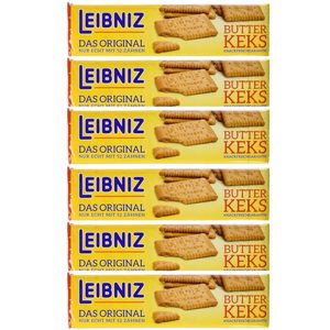 Bahlsen Leibniz Butterkekse die mit den 52 Zähnen 200g 6er Pack