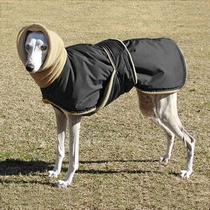 Windhundmantel Greyhound Hundemantel Wasserdicht Regenmantel Winter Hundejacke,4XL