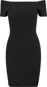 Urban Classics dámske šaty na ramienka TB1501 Schwarz Black XL