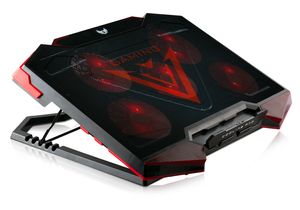 SK-110 Notebook Laptop Kühler | 5 x LED Lüfter | 2 x USB | Schwarz