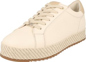 Tom Tailor Damen Schuhe Plateau Halbschuhe Sneaker 7490050002 Glitzer Lt.Cream