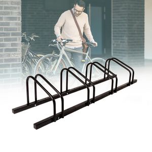 Fahrradständer Linus Mehrfachständer für Boden- oder Wandmontage Schwarz 4 Fahrräder