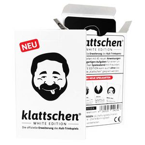 klattschen Trinkspiel White Edition Kartenspiel