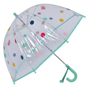 Dětský deštník Juleeze Ø 65x65 cm zelené plastové puntíky