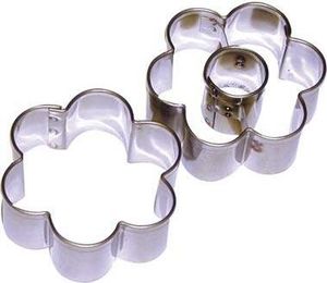 Ausstecher BLUME 5cm+Mitte 2-teilig Edelstahl