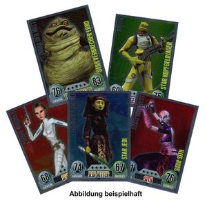 Star Wars Force Attax 5 verschiedene Star Karten (zufällige Auswahl) deutsch