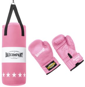 Junior Box-Set Boxsack mit Handschuhe pink