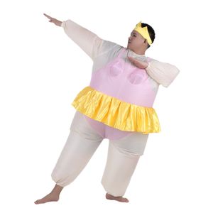Decdeal Dospělý nafukovací tanečník balerína kostým pro ženy / muže Celé tělo Fancy Dress Halloween Party Fantastické kombinéza oblečení Karnevalové kostýmy Party dekorace