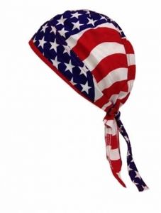 Bandana Amerika Fahne, Bandana Cap America, Kopftuch mit USA, Bandana Headscarf with USA Flag,Pañuelo pañuelo USA,Foulard Bandana USA