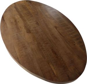 HSM Collection-Ovale Couchtischplatte-120x80x4,5-Natur-Mango