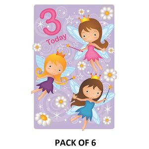 Simon Elvin - Přání, 3 Narozeniny, 6 balíčků - karton SG26811 (One Size) (barevné)