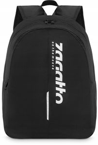 Zagatto Miejski plecak sportowy materiałowy lekki 40x30x25 cm czarny