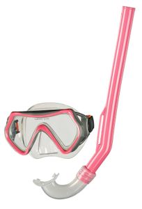 BECO Kinder Schnorchel-Set Tauchermaske Taucherbrille Pula 4+ pink