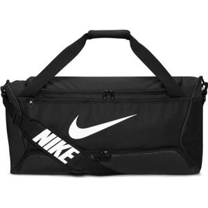 Športová taška Nike NK BRSLA M DUFF - 9,5 (60L) BLACK/BLACK/WHITE -