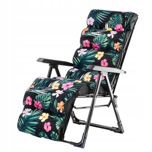 KADAX Gartensessel "Gijon Plus", klappbare Gartenstühle, mit Traglast bis 110 kg, Blumen