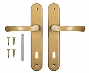 ADGO® Türgriff 72 mm Schlüssel Gold Links Rechts Zimmertürgriff-Set