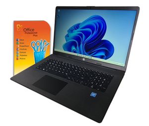 HP 17,3" Laptop Intel 4 x 2,8Ghz 32GB DDR4 2000GB SSD Win 11 Pro + MS Office 2021 Pro