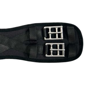 KAVALKADE Sattel-Kurzgurt Klimatex ohne Elastik schwarz, 75 cm