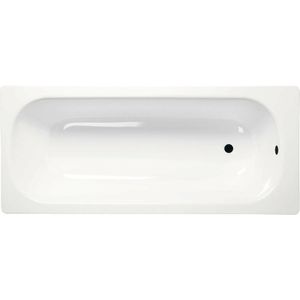 Rechteckige Email-Badewanne 160x70x39cm, Weiß