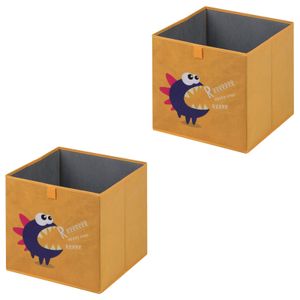2 x Aufbewahrungsbox Stoff rot Faltbox Stoffkiste Regalbox Stoffbox 30 x 30 x 30 