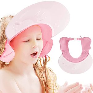 Einstellbar duschhaube kinder, baby shampoo cap, duschhaube baby (rosa 01)
