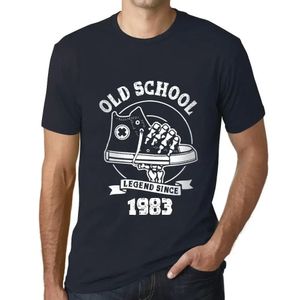 Herren Grafik T-Shirt Eine Legende der alten Schule seit 1983 – Old School Legend Since 1983 – Geschenk 41. Geburtstag Jahrestag 41 Jahre Jubiläum 41