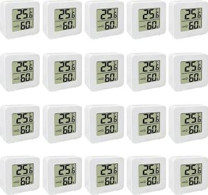 20 Stück Thermometer für Innenräume,Raumthermometer Digital Innen,Mini LCD Digital Thermometer Hygrometer