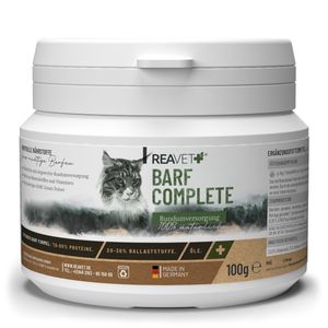 REAVET Barf Complete Katze für 5 Monate – Barf Rundumversorgung Katze, Barfen für Katze, Barf Zusatz Katze, Katzen Vitamine für Katzen und Katze Mineralien