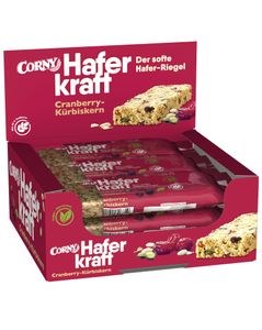 Corny Müsliriegel HAFERKRAFT Cranberry-Kürbiskern, 12x65g