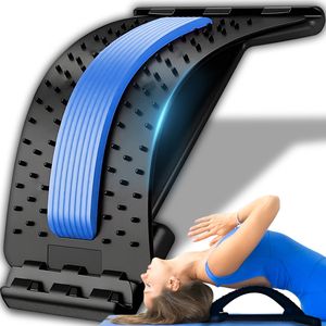Rückendehner Rückenstrecker Back Stretcher Rückentrainer zur Haltungskorrektur Rückenmassage Rückenmassagegerät Schmerzlinderung Blau Retoo