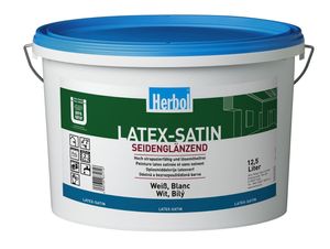 Herbol Latex-Satin RM weiß seidenglänzend, 5 Liter