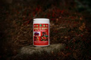 MAKE U HAPPY - Erhöhen Sie Ihr Wohlbefinden mit Serotonin Boost - Pflanzliches Antidepressivum aus Camu-Camu, Safran und Rohkost-Amara- und Quinoa-Extrakt