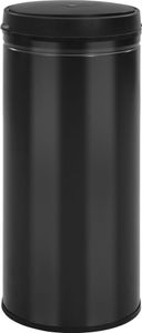 vidaXL Automatischer Sensor-Mülleimer 80 L Kohlenstoffstahl Schwarz