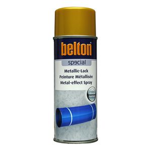 belton Metallic-Lack, 400 ml, für dekorative Lackierungen im Metallic-Effekt, für innen und außen, Größe:400 ml, Farbe:Gold