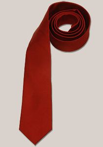 Seidensticker TIE Krawatte 7 cm schmale Form Seide Twill  Rot