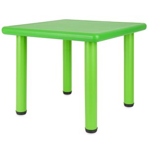 Bieco Kindertisch | Tisch für Kinder 1-8 Jahre | Kinder Tisch ca. 62x 62x 52 cm | Spieltisch höhenverstellbar | Maltisch für Kinder,  Kinderzimmer Tisch klein | Tisch Kinder-Schreibtisch | Grün
