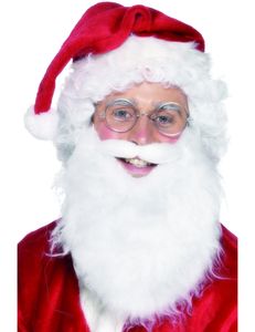 Kostüm Zubehör Weihnachtsmann Bart weiß Weihnachten Karneval