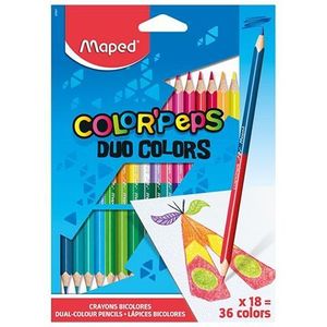 Mapa Dreikant Buntstift COLOR'PEPS DUO 18er Kartonetui