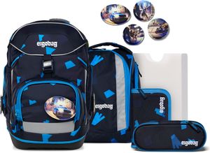 Ergobag Schulranzen-Set PACK VerfolgBärjagd 6-tlg., höhenverstellbar