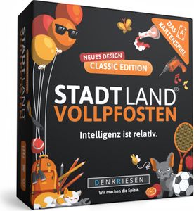 Stadt Land Vollpfosten® Classic Edition – "Intelligenz ist relativ." | Das Kartenspiel