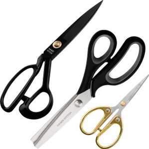 Handi Stitch Zackenschere Stoffschere, Schneiderei & Stickerei Scheren Set - Schneiderschere, Stoffschere Zickzack, Hochleistung Edelstahl Scharfe Handi Stitch Zackenschere Stoffschere, Schneiderei & Stickerei Scheren Set - Schneiderschere, Stoffschere Zickzack, Hochleistung Edelstahl Scharfe