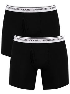 Calvin Klein Herren 2er Pack CK One Boxershorts, Schwarz S
